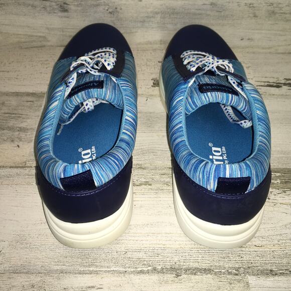 Alegria TRAQ Qest Sneaker Blue 38 7.5-8 Nursing Lace Up Shoe Comfort Walking - Picture 5 of 11